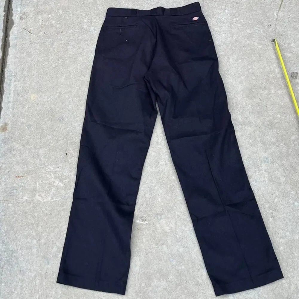 Dickies Men's Navy and Black Trousers